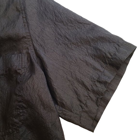 Joan Harper Women's VTG Short Sleeve Pullover Blouse Black Size 12 - Picture 5 of 7